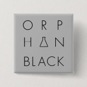 Orphan Black | Logo raster Vierkante Button 5,1 Cm (Voorkant)