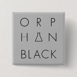 Orphan Black Logo raster Vierkante Button 5,1 Cm