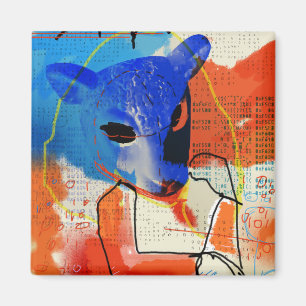 Orphan Black MK - Sheep Mask Silhouette Magneet