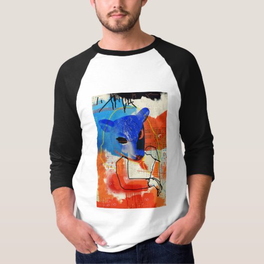 Orphan Black | MK - Sheep Mask Silhouette T-shirt (Voorkant)