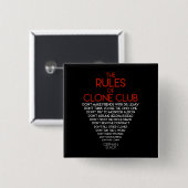 Orphan Black | Regels voor klonen Club Vierkante Button 5,1 Cm (Voorkant /achterkant)