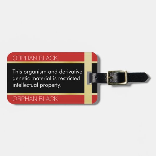 Orphan Black "Restricted IP"-Bagagelabel Bagagelabel (Voorkant horizontaal)