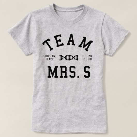 Orphan Black Team Mrs S T-shirt (Design voorkant)