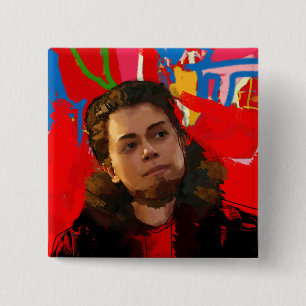 Orphan Black Tony Sawicki - Cool Transgender Vierkante Button 5,1 Cm