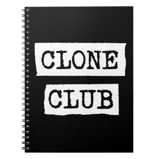 Orphan Black | Typografie van Clone Club Notitieboek (Voorkant)