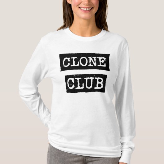 Orphan Black | Typografie van Clone Club T-shirt (Voorkant)