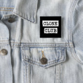Orphan Black | Typografie van Clone Club Vierkante Button 5,1 Cm (In situ)
