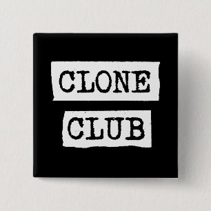 Orphan Black Typografie van Clone Club Vierkante Button 5,1 Cm