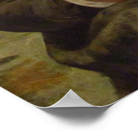 Orphan Girl op het kerkhof Poster (Hoek)