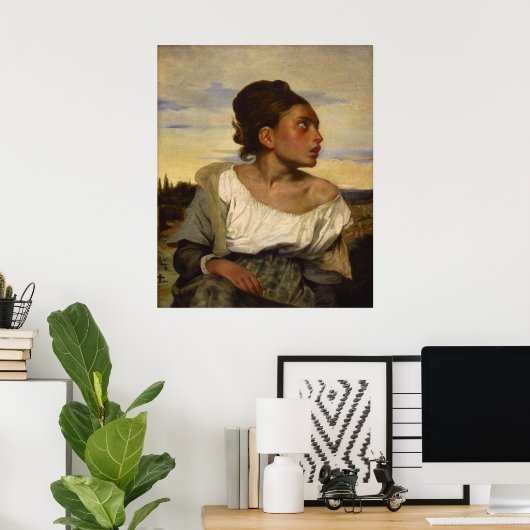 Orphan Girl op het kerkhof Poster (Thuiskantoor)