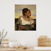 Orphan Girl op het kerkhof Poster (Keuken)