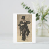 Orphan Man Drink koffie, Vincent van Gogh Briefkaart (Staand voorkant)