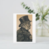 Orphan Man met Top Hat, Vincent van Gogh Briefkaart (Staand voorkant)