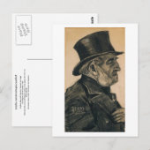 Orphan Man met Top Hat, Vincent van Gogh Briefkaart (Voorkant / Achterkant)