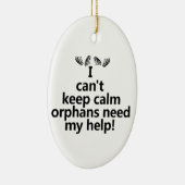 Orphans hebben mijn hulp nodig keramisch ornament (Rechts)