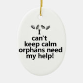 Orphans hebben mijn hulp nodig keramisch ornament (Voorkant)