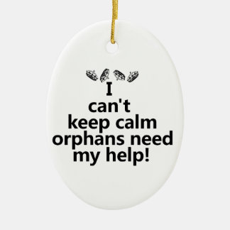 Orphans hebben mijn hulp nodig keramisch ornament