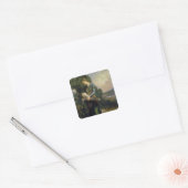Orpheus, 1865 vierkante sticker (Envelop)