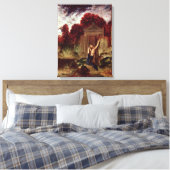 Orpheus aan de Tomb van Eurydice Canvas Afdruk (Insitu (Slaapkamer))