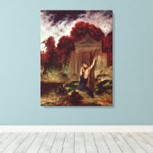 Orpheus aan de Tomb van Eurydice Canvas Afdruk (Insitu (Houten vloer))