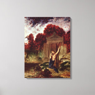 Orpheus aan de Tomb van Eurydice Canvas Afdruk