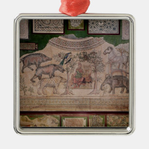Orpheus charmant de dieren metalen ornament