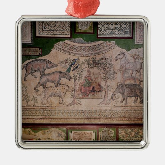 Orpheus charmant de dieren metalen ornament (Voorkant)