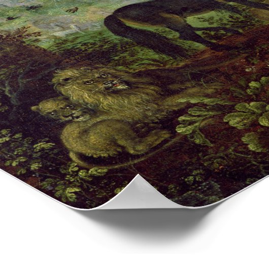 Orpheus Charming the Animals, 1626 Poster (Hoek)