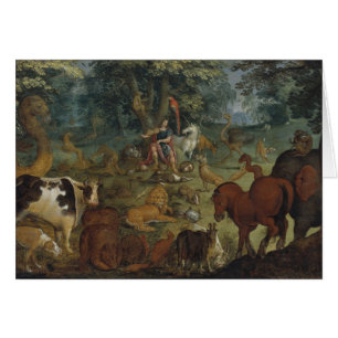 Orpheus Charming the Beasts (olie op het paneel)