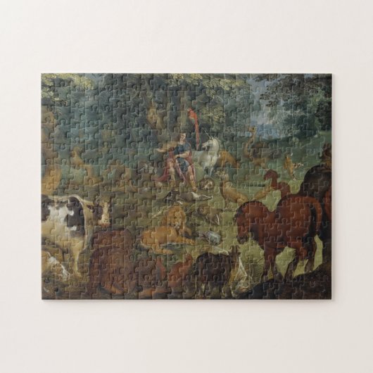 Orpheus Charming the Beasts (olie op het paneel) Legpuzzel (Horizontaal)