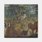 Orpheus Charming the Beasts (olie op het paneel) Magneet (Voorkant)