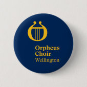 Orpheus Choir Wellington Badges Ronde Button 5,7 Cm (Voorkant)