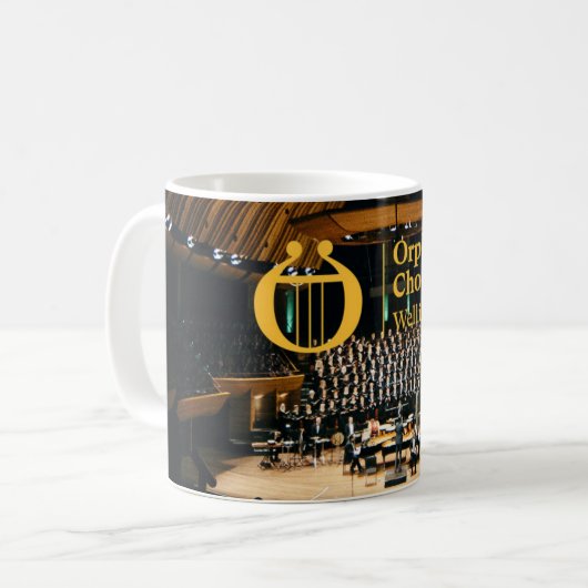 Orpheus Choir Wellington logo mokken (Voorkant links)