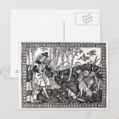 Orpheus die aan de dieren speelt, 1500 briefkaart (Voorkant / Achterkant)