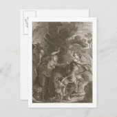 Orpheus, die Eurydice uit de hel leidt, kijkt teru Briefkaart (Voorkant / Achterkant)