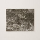 Orpheus, die Eurydice uit de hel leidt, kijkt teru Legpuzzel (Horizontaal)