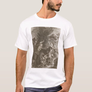 Orpheus, die Eurydice uit de hel leidt, kijkt teru T-shirt