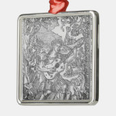 Orpheus die Muziek speelt Metalen Ornament (Links)