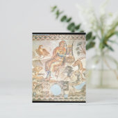 Orpheus die tegen de dieren speelt, Romeinse mozaï Briefkaart (Staand voorkant)