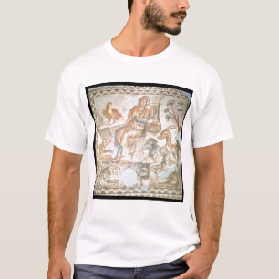 Orpheus die tegen de dieren speelt, Romeinse mozaï T-shirt