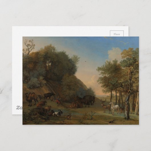 Orpheus en de dieren briefkaart (Voorkant / Achterkant)