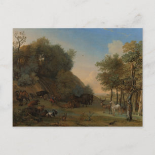 Orpheus en de dieren briefkaart