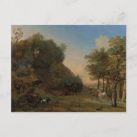 Orpheus en de dieren briefkaart (Voorkant)