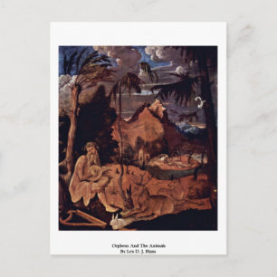 Orpheus en de dieren met Leu D. J. Hans Briefkaart