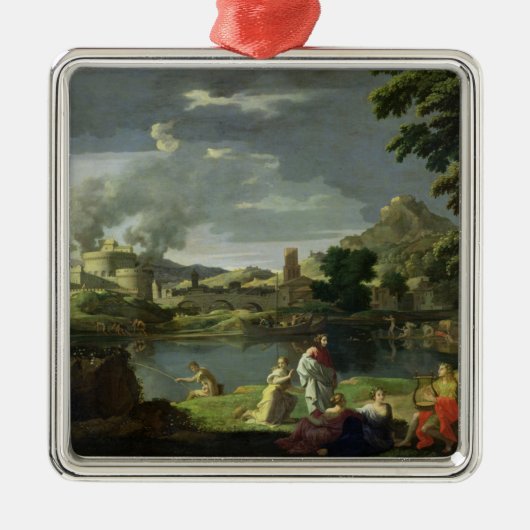 Orpheus en Eurydice 2 Metalen Ornament (Voorkant)
