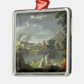 Orpheus en Eurydice 2 Metalen Ornament (Links)