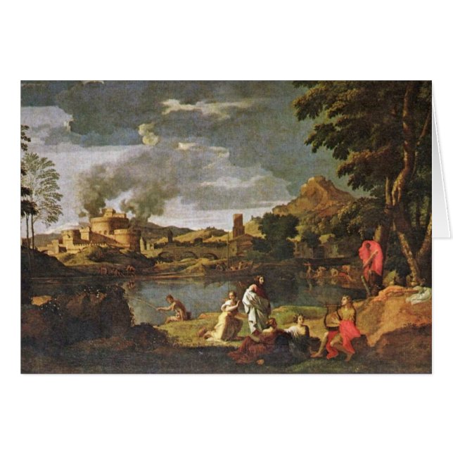Orpheus en Eurydice door Poussin Nicolas (Voorkant Horizontaal)