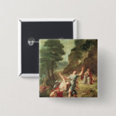 Orpheus en Eurydice, lente Vierkante Button 5,1 Cm (Voorkant /achterkant)