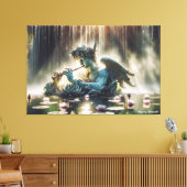 Orpheus’ etherische reflecties canvas afdruk (Insitu (Woonkamer))