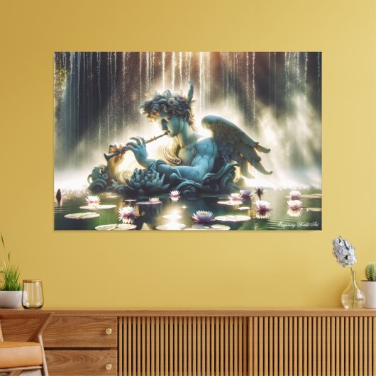 Orpheus’ etherische reflecties canvas afdruk (Insitu (Woonkamer))